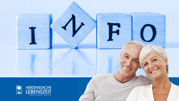 Älteres Paar als Titelbild der Diabetes Broschüre