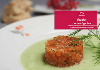 Rezeptbeispiel Gurkensuppe für die Ernährung bei KHK